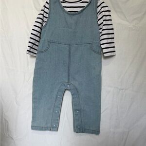 Light Blue Denim Kids Overalls - Unbranded